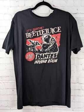 Funko Beetlejuice Dante's Inferno Room Black Graphic Tee XL
